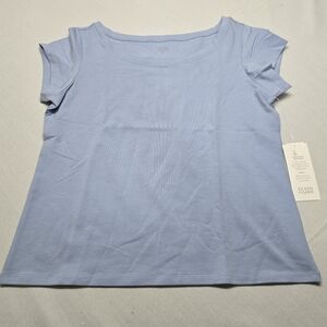 Eileen Fisher Light Blue Short Sleeve Tee